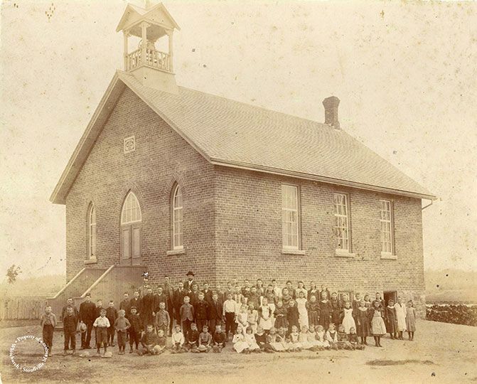 988.023.001 - Photo, Bethesda School, teacher Isaac Pike, pre 1900